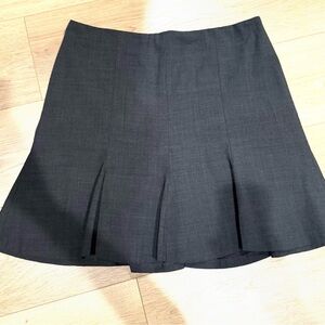 Express Black A-Line Pleated Mini Skirt Size 10